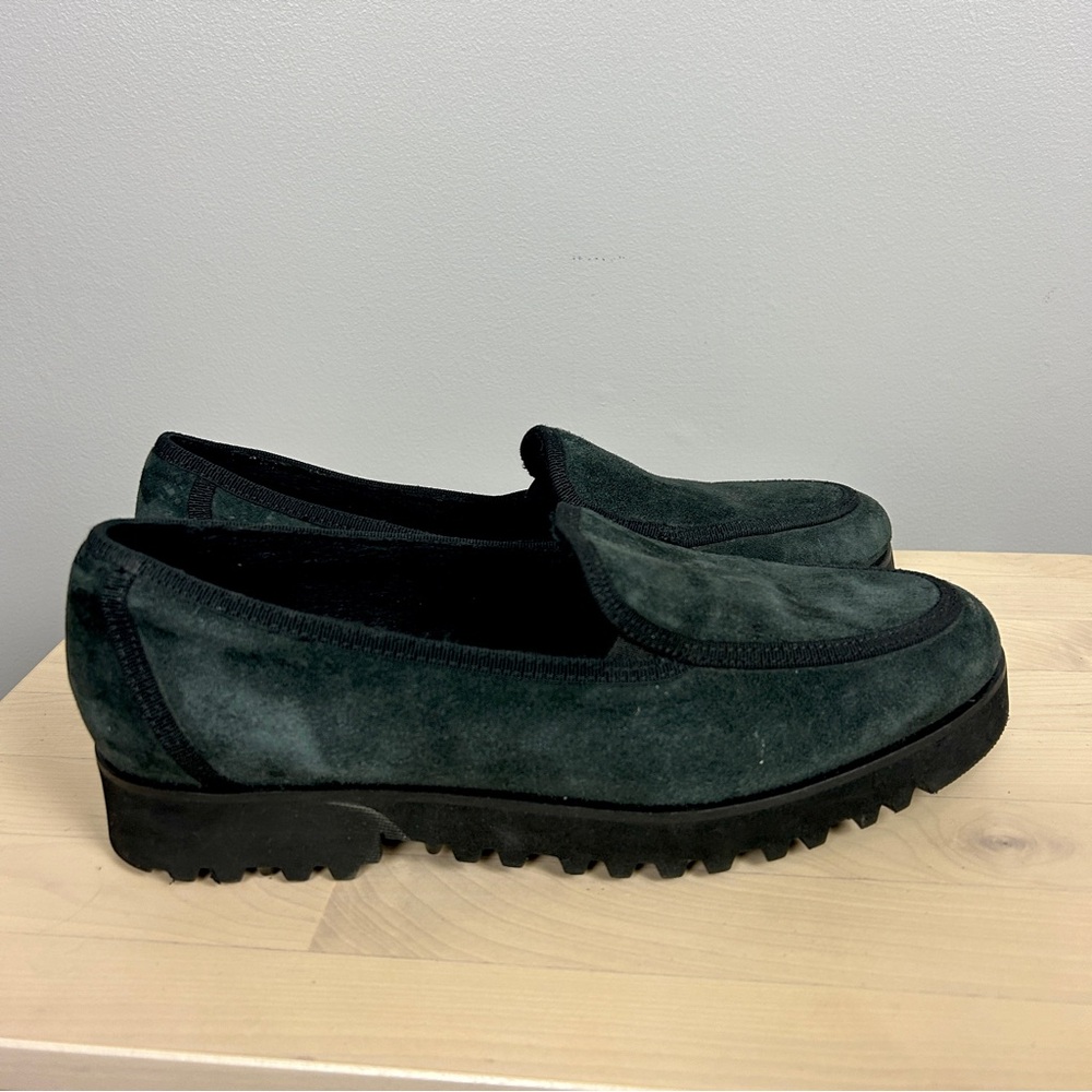 RON WHITE Simone Cozy Loafer Cashmere Suede Black Size 9.5/39.5 Vibram‎ Sole - Picture 3 of 6